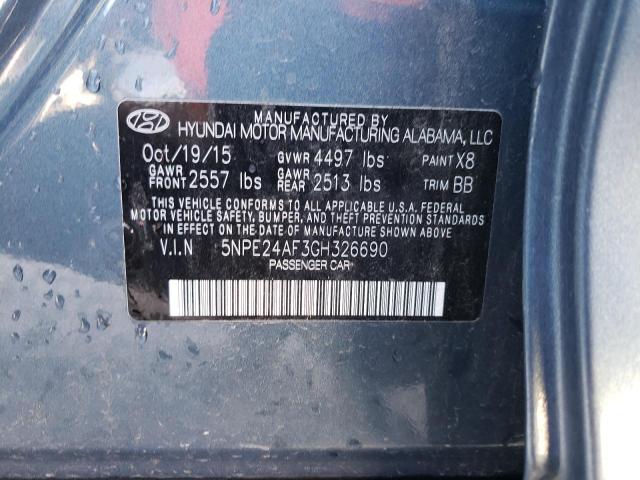 Photo 11 VIN: 5NPE24AF3GH326690 - HYUNDAI SONATA SE 