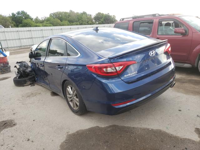 Photo 2 VIN: 5NPE24AF3GH348883 - HYUNDAI SONATA SE 