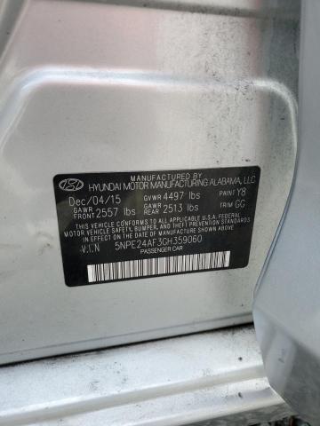 Photo 11 VIN: 5NPE24AF3GH359060 - HYUNDAI SONATA 