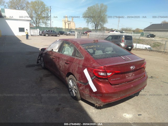 Photo 2 VIN: 5NPE24AF3GH363464 - HYUNDAI SONATA 