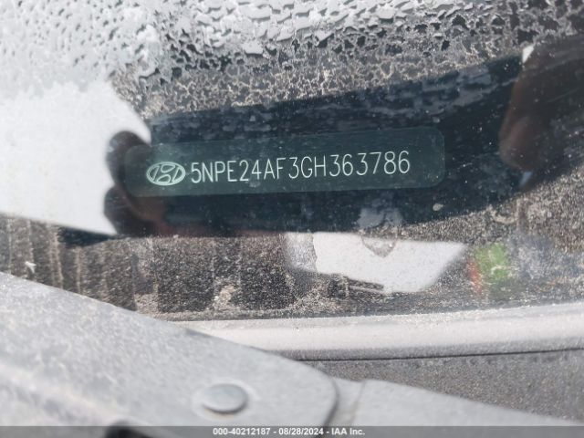 Photo 8 VIN: 5NPE24AF3GH363786 - HYUNDAI SONATA 