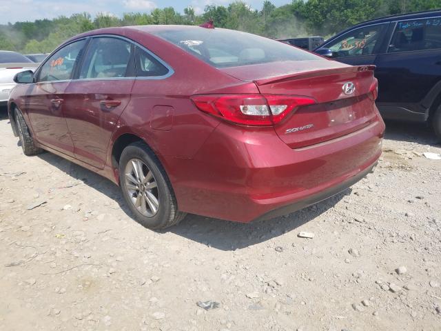 Photo 2 VIN: 5NPE24AF3GH364016 - HYUNDAI SONATA SE 