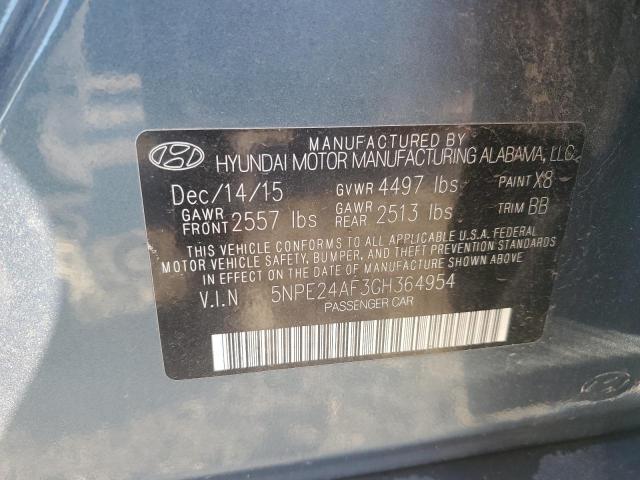 Photo 11 VIN: 5NPE24AF3GH364954 - HYUNDAI SONATA SE 