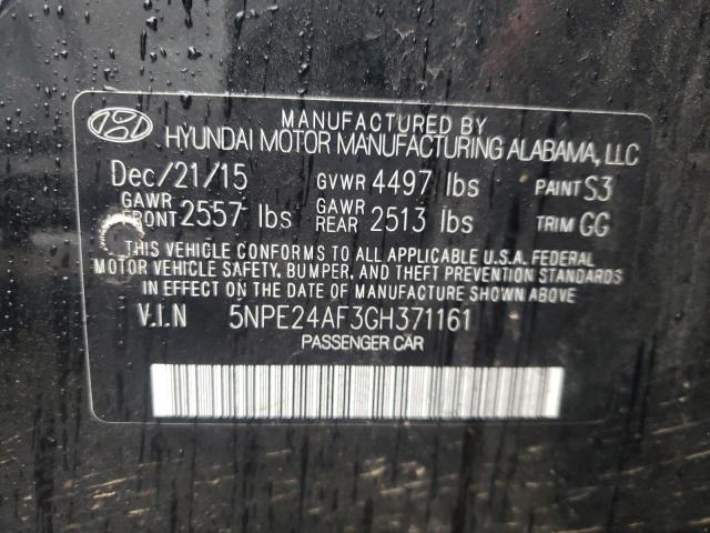 Photo 11 VIN: 5NPE24AF3GH371161 - HYUNDAI SONATA SE 