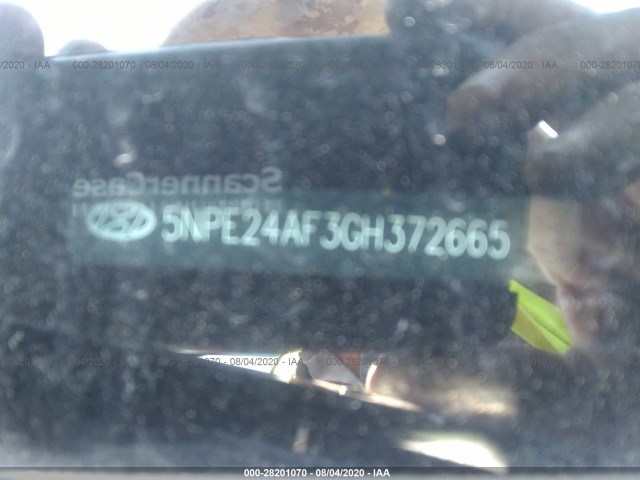 Photo 8 VIN: 5NPE24AF3GH372665 - HYUNDAI SONATA 