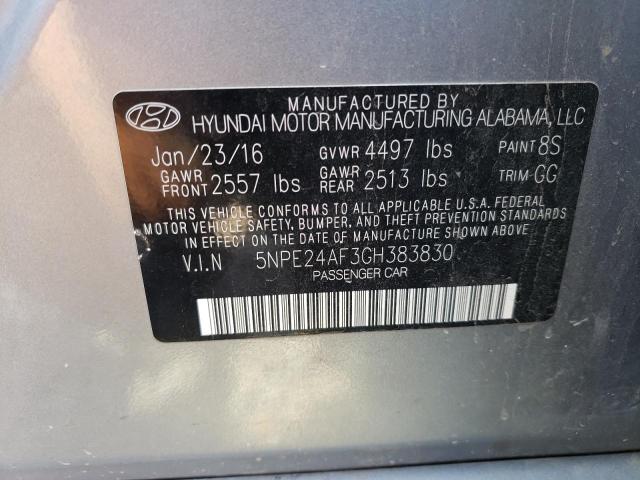 Photo 12 VIN: 5NPE24AF3GH383830 - HYUNDAI SONATA SE 