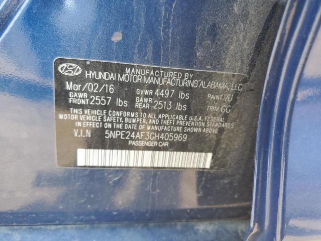 Photo 11 VIN: 5NPE24AF3GH405969 - HYUNDAI SONATA 