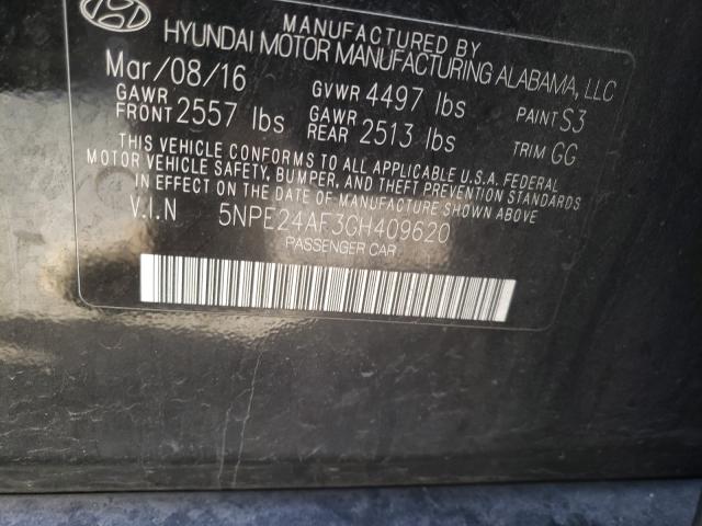 Photo 9 VIN: 5NPE24AF3GH409620 - HYUNDAI SONATA SE 