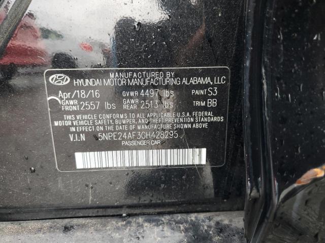 Photo 12 VIN: 5NPE24AF3GH428295 - HYUNDAI SONATA 