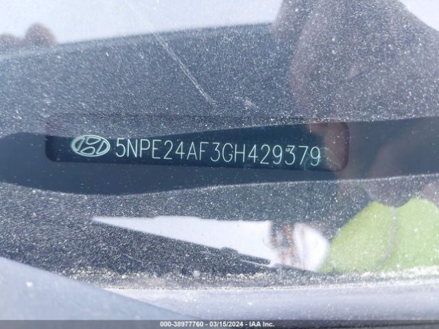 Photo 8 VIN: 5NPE24AF3GH429379 - HYUNDAI SONATA 