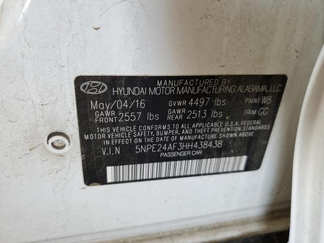 Photo 11 VIN: 5NPE24AF3HH438438 - HYUNDAI SONATA 