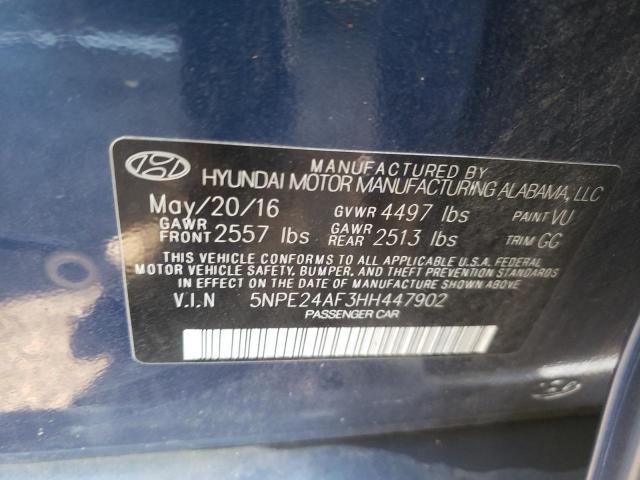 Photo 9 VIN: 5NPE24AF3HH447902 - HYUNDAI SONATA SE 