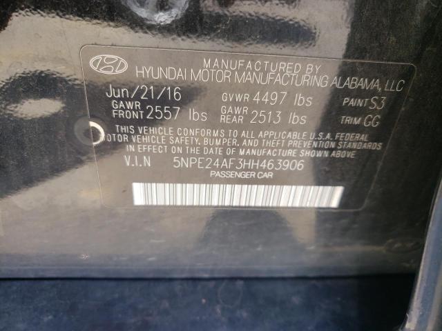 Photo 11 VIN: 5NPE24AF3HH463906 - HYUNDAI SONATA SE 