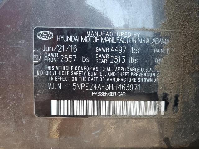 Photo 11 VIN: 5NPE24AF3HH463971 - HYUNDAI SONATA SE 