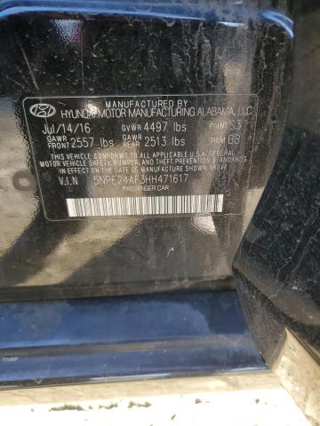 Photo 11 VIN: 5NPE24AF3HH471617 - HYUNDAI SONATA 