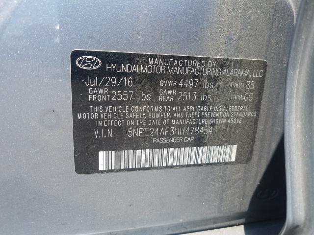 Photo 9 VIN: 5NPE24AF3HH478454 - HYUNDAI SONATA SE 