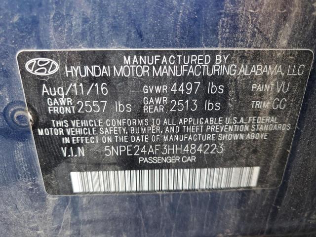 Photo 9 VIN: 5NPE24AF3HH484223 - HYUNDAI SONATA SE 