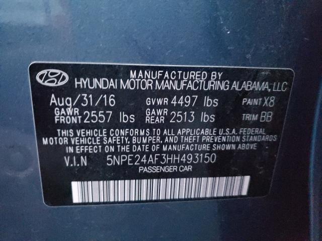 Photo 9 VIN: 5NPE24AF3HH493150 - HYUNDAI SONATA SE 