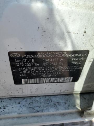 Photo 11 VIN: 5NPE24AF3HH493343 - HYUNDAI SONATA SE 