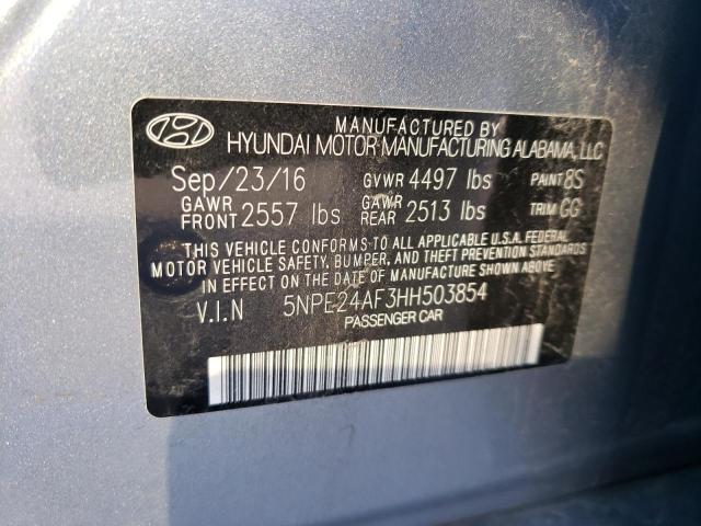 Photo 9 VIN: 5NPE24AF3HH503854 - HYUNDAI SONATA 