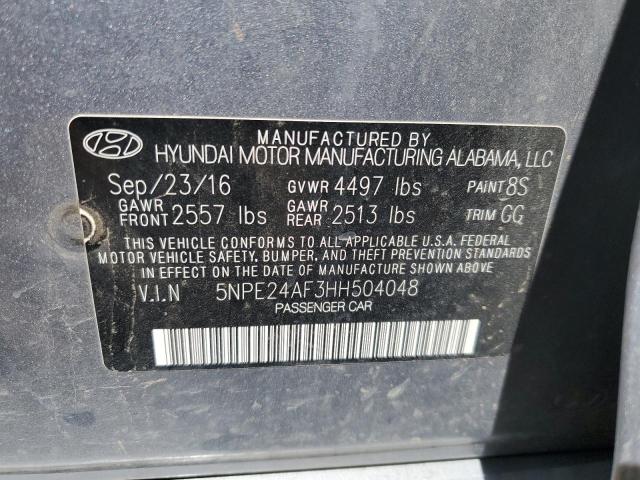 Photo 11 VIN: 5NPE24AF3HH504048 - HYUNDAI SONATA 