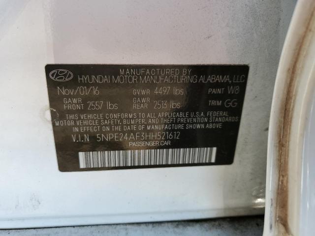 Photo 9 VIN: 5NPE24AF3HH521612 - HYUNDAI SONATA SE 