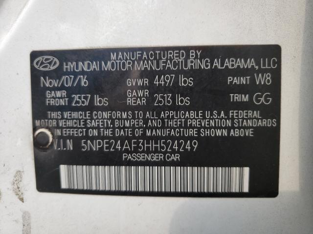 Photo 9 VIN: 5NPE24AF3HH524249 - HYUNDAI SONATA SE 