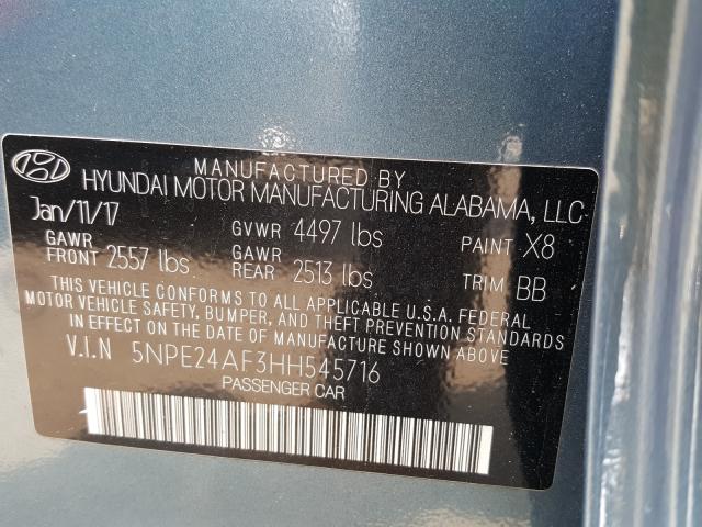 Photo 9 VIN: 5NPE24AF3HH545716 - HYUNDAI SONATA SE 