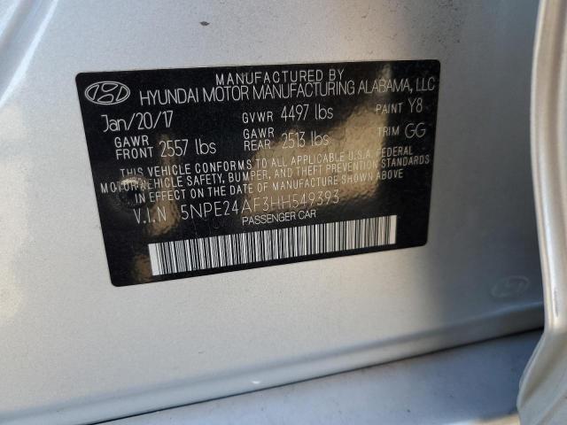 Photo 9 VIN: 5NPE24AF3HH549393 - HYUNDAI SONATA SE 