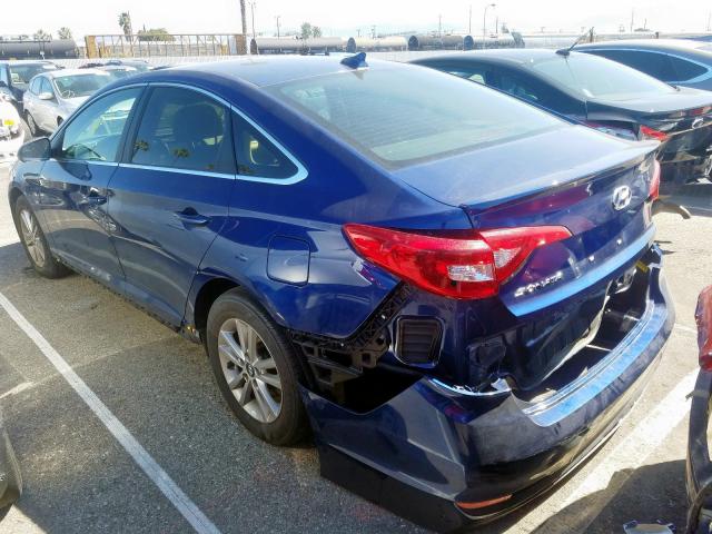 Photo 2 VIN: 5NPE24AF3HH550544 - HYUNDAI SONATA SE 