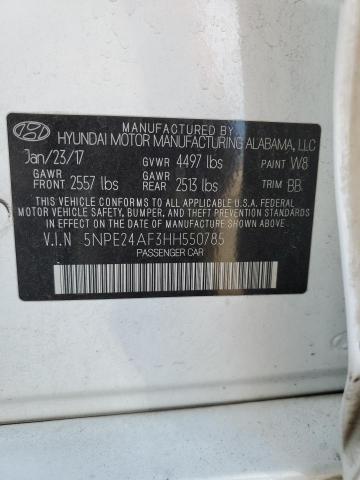 Photo 12 VIN: 5NPE24AF3HH550785 - HYUNDAI SONATA SE 