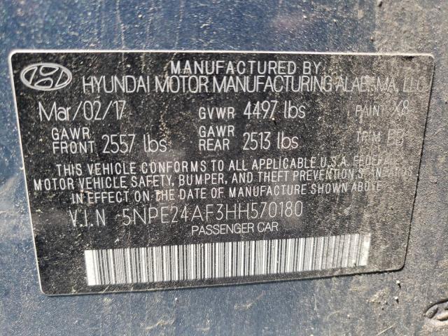 Photo 9 VIN: 5NPE24AF3HH570180 - HYUNDAI SONATA SE 