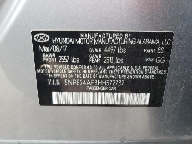 Photo 9 VIN: 5NPE24AF3HH572737 - HYUNDAI SONATA SE 