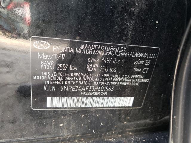 Photo 9 VIN: 5NPE24AF3JH601563 - HYUNDAI SONATA SE 