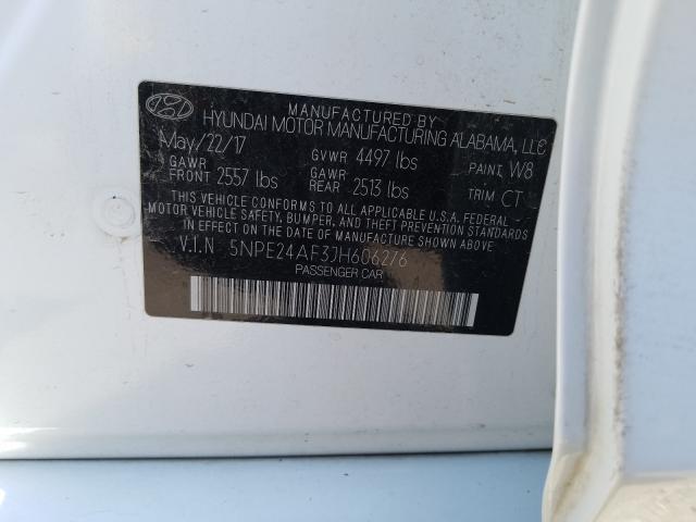 Photo 9 VIN: 5NPE24AF3JH606276 - HYUNDAI SONATA SE 