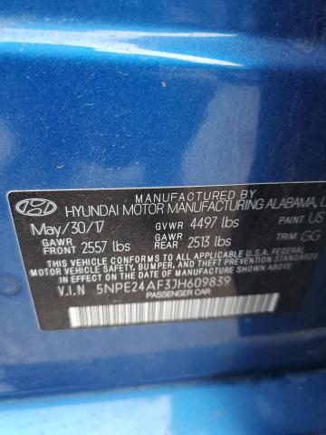 Photo 9 VIN: 5NPE24AF3JH609839 - HYUNDAI SONATA SE 