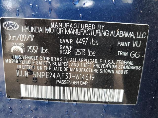 Photo 9 VIN: 5NPE24AF3JH614619 - HYUNDAI SONATA SE 