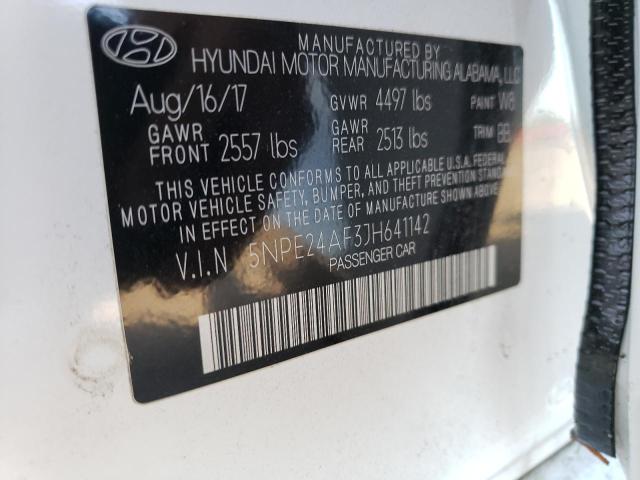 Photo 11 VIN: 5NPE24AF3JH641142 - HYUNDAI SONATA SE 