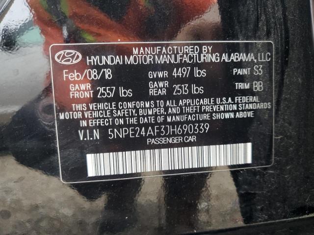 Photo 12 VIN: 5NPE24AF3JH690339 - HYUNDAI SONATA 