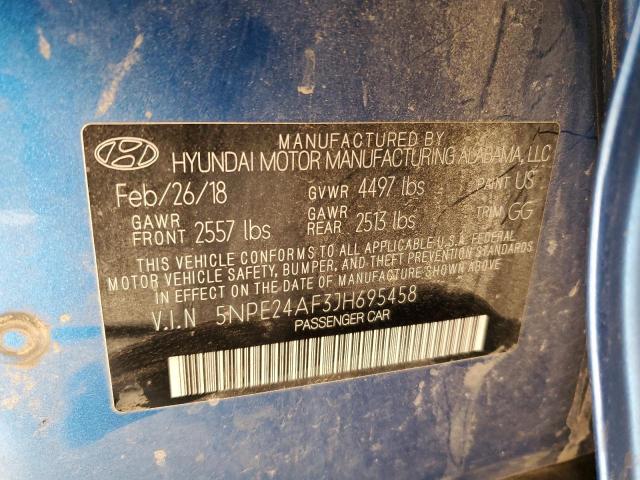 Photo 9 VIN: 5NPE24AF3JH695458 - HYUNDAI SONATA SE 