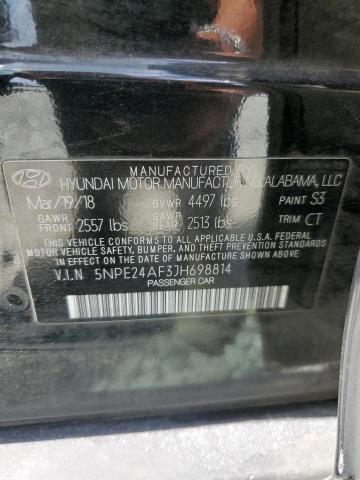 Photo 11 VIN: 5NPE24AF3JH698814 - HYUNDAI SONATA 