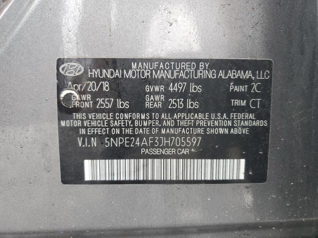 Photo 9 VIN: 5NPE24AF3JH705597 - HYUNDAI SONATA SE 