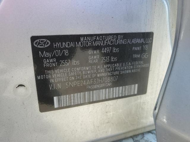 Photo 12 VIN: 5NPE24AF3JH708807 - HYUNDAI SONATA SE 