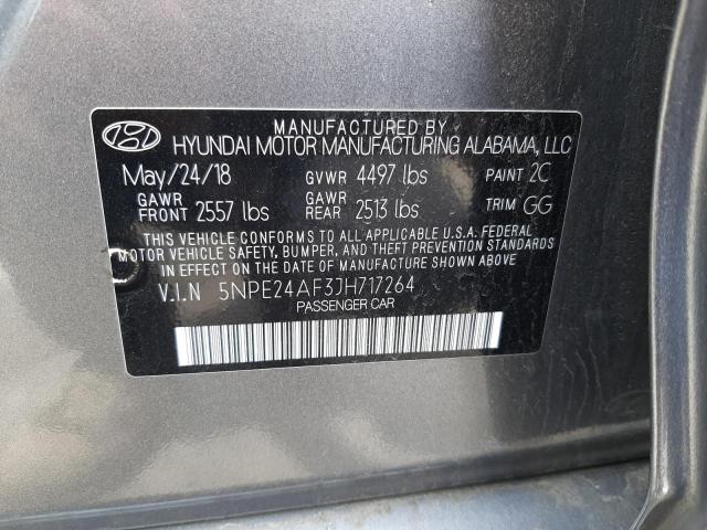 Photo 9 VIN: 5NPE24AF3JH717264 - HYUNDAI SONATA 