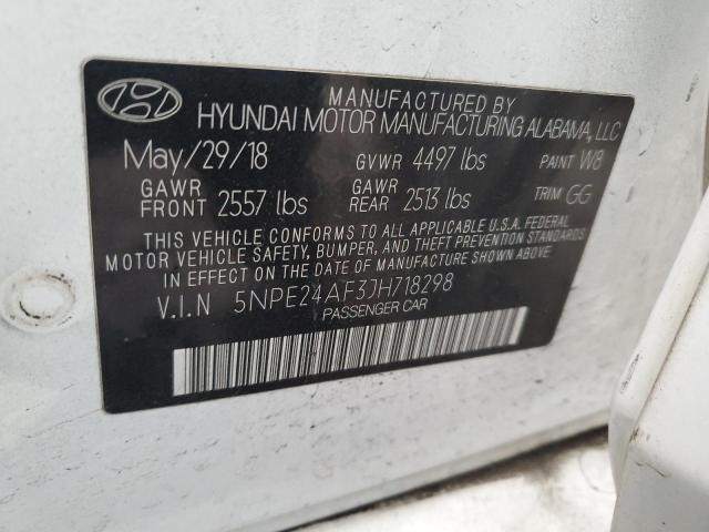 Photo 11 VIN: 5NPE24AF3JH718298 - HYUNDAI SONATA SE 