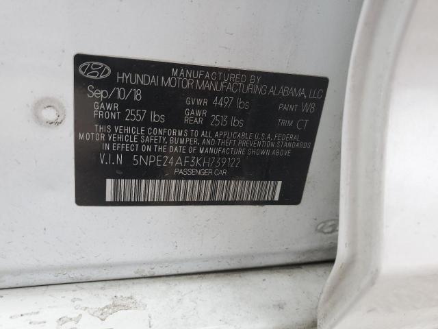 Photo 11 VIN: 5NPE24AF3KH739122 - HYUNDAI SONATA 