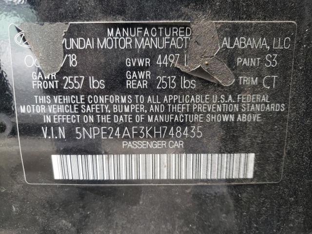 Photo 11 VIN: 5NPE24AF3KH748435 - HYUNDAI SONATA SE 