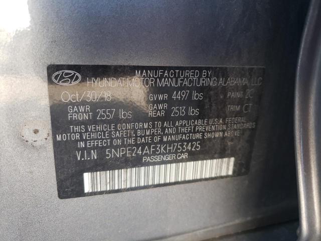 Photo 11 VIN: 5NPE24AF3KH753425 - HYUNDAI SONATA 