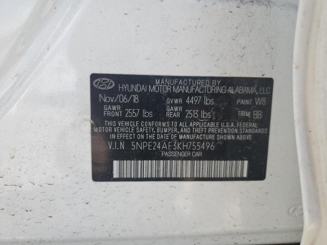 Photo 11 VIN: 5NPE24AF3KH755496 - HYUNDAI SONATA SE 