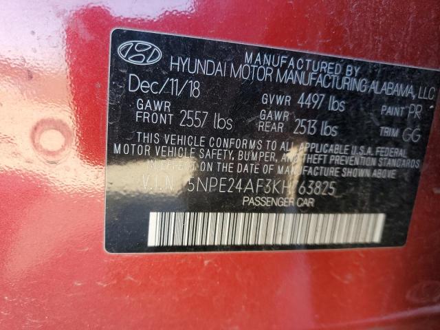 Photo 11 VIN: 5NPE24AF3KH763825 - HYUNDAI SONATA SE 